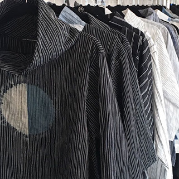 Steve Sells Studio Shibori oversized cowl neck tunic top - Picture 5 of 16